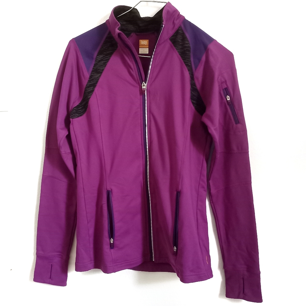 Lucy Purple Track Jacket Athletic Sports S